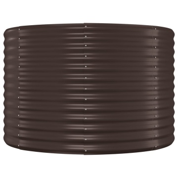 Strat înălțat grădină 249x100x68 cm oțel vopsit electrostatic - Img 4