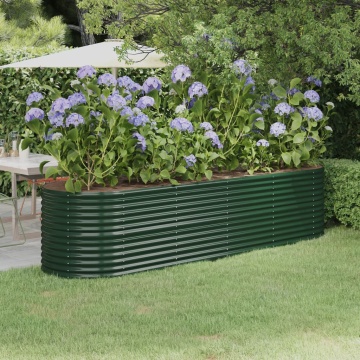 Strat înălțat grădină 296x80x68 cm oțel vopsit electrostatic - Img 1