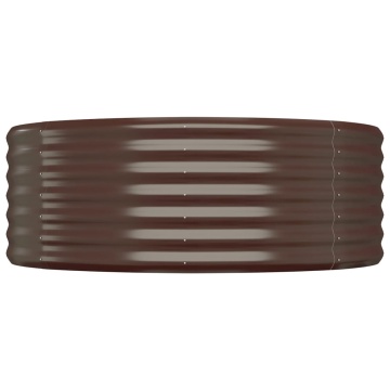 Strat înălțat grădină 322x100x36 cm oțel vopsit electrostatic - Img 4