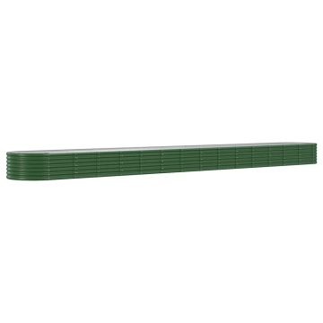 Strat înălțat grădină 620x80x36 cm oțel vopsit electrostatic - Img 2