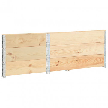 Straturi înălțate, 3 buc., 50 x 100 cm, lemn masiv de pin - Img 4