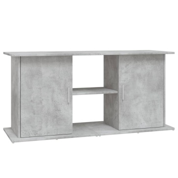 Suport acvariu, gri beton, 121x41x58 cm, lemn prelucrat - Img 2