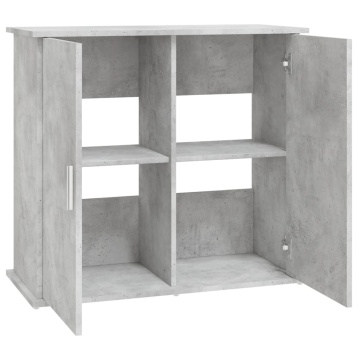 Suport acvariu, gri beton, 81x36x73 cm, lemn prelucrat - Img 5