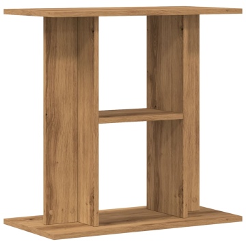 Suport acvariu, stejar artizanal, 60x30x60 cm, lemn prelucrat - Img 2