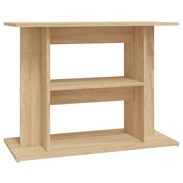 Suport acvariu, stejar sonoma, 80 x 35 x 60 cm, lemn prelucrat - Img 2