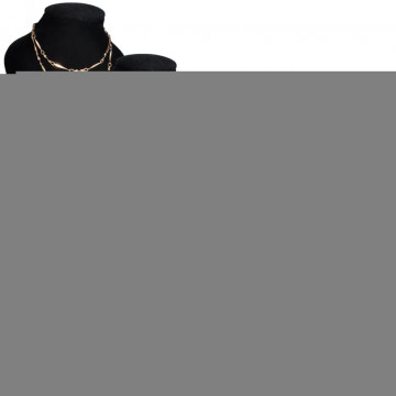 Suport bijuterii flanel pentru colier, negru, 9 x 8,5 x 15 cm, 4 buc - Img 1