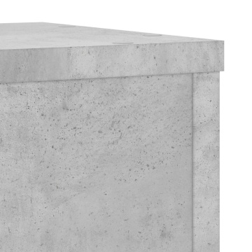 Suport de plante, 2 buc., gri beton, 25x25x80 cm lemn prelucrat - Img 7