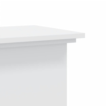 Suport de plante, alb, 33x33x100 cm, lemn prelucrat - Img 6