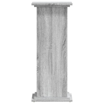 Suport de plante, sonoma gri, 33x33x80 cm, lemn prelucrat - Img 4