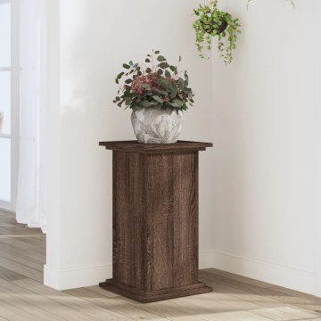 Suport de plante, stejar maro, 33x33x60 cm, lemn prelucrat - Img 1