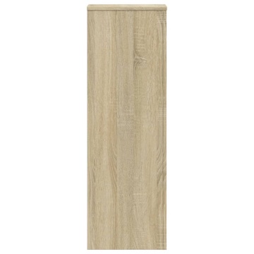 Suport de plante, stejar sonoma, 33x33x100 cm, lemn prelucrat - Img 8