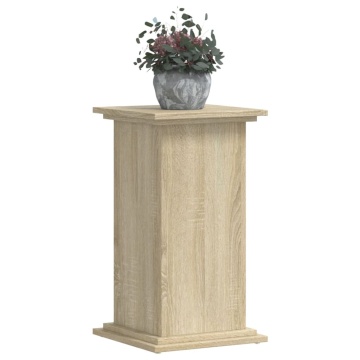 Suport de plante, stejar sonoma, 33x33x60 cm, lemn prelucrat - Img 3