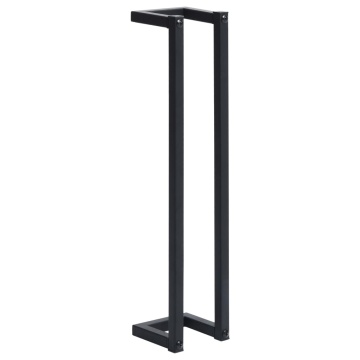 Suport de prosoape, negru, 12,5 x 12,5 x 60 cm, fier - Img 2
