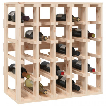 Suport de vinuri, 58,5x33x60,5 cm, lemn masiv de pin - Img 4