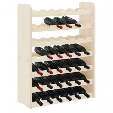 Suport de vinuri, 67,5x25x87 cm, lemn masiv de pin - Img 4