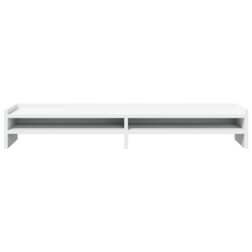 Suport monitor, alb, 100x24x16 cm, lemn prelucrat - Img 4