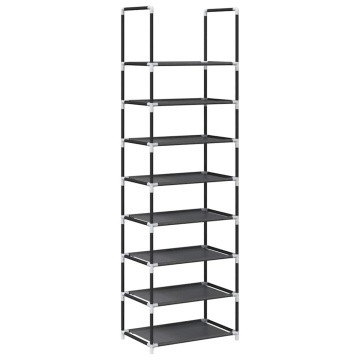 Suport pantofi 8 niveluri, negru, 44x28x145 cm, țesătură nețesă - Img 2