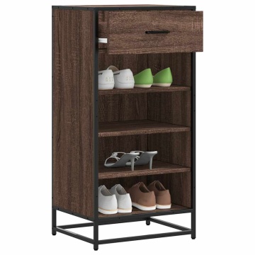 Suport pantofi Stejar maro 48x38x97,5 cm Lemn prelucrat - Img 1