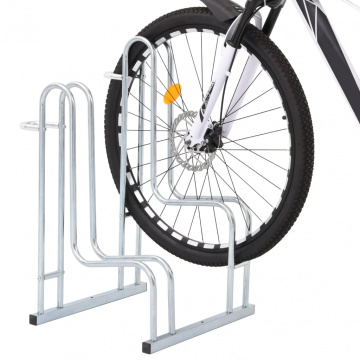 Suport pentru 2 biciclete de sine stătător, oțel galvanizat - Img 2