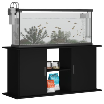 Suport pentru acvariu, negru, 121x41x58 cm, lemn prelucrat - Img 3
