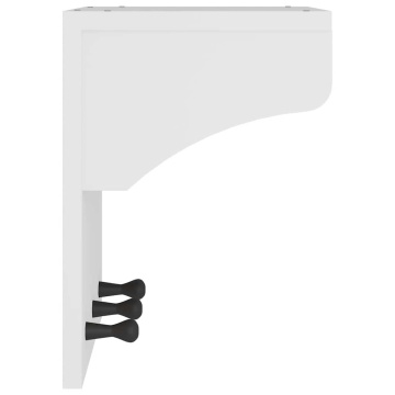 Suport pentru haine SANDNES alb 43x30x42 cm lemn masiv de pin - Img 5