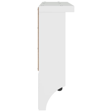 Suport pentru haine SANDNES alb 87x12x35 cm lemn masiv de pin - Img 5
