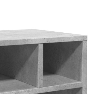 Suport pentru imprimantă cu roți, gri beton, 41x32x48 cm - Img 7