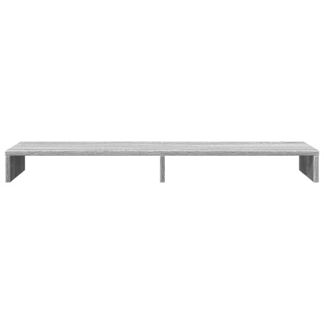 Suport pentru monitor, gri sonoma, 100x27x10 cm lemn prelucrat - Img 4