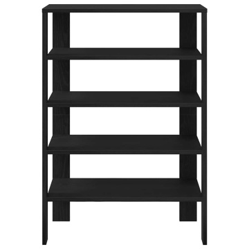 Suport pentru pantofi negru 61x32x87,5 cm Lemn prelucrat - Img 4