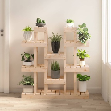 Suport pentru plante, 104,5x25x109,5 cm, lemn masiv de pin - Img 1