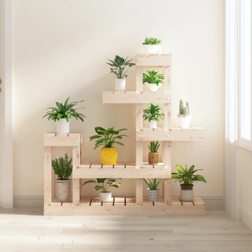 Suport pentru plante, 92x25x97 cm, lemn masiv de pin - Img 1