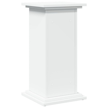 Suport prezentare cu depozitare alb 31x30x60 cm lemn prelucrat - Img 7
