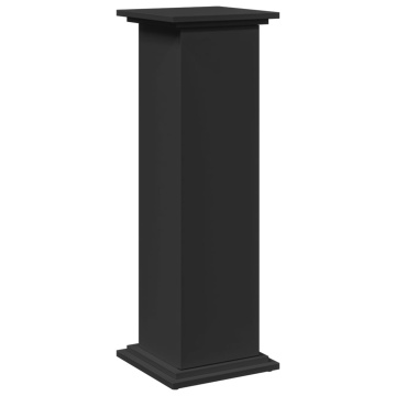 Suport prezentare cu depozitare negru 31x30x90cm lemn prelucrat - Img 2