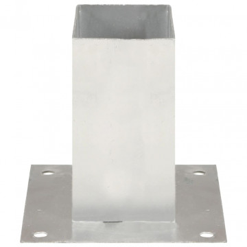 Suporți stâlp, 4 buc., metal galvanizat, 71 mm - Img 4