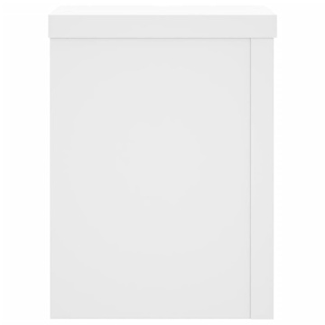 Suporturi de plante, 2 buc., alb, 15x15x20 cm, lemn prelucrat - Img 7