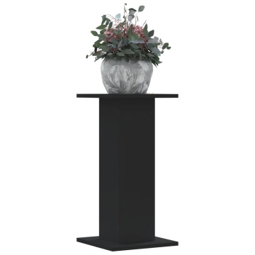 Suporturi de plante, 2 buc., negru, 30x30x60 cm, lemn prelucrat - Img 1