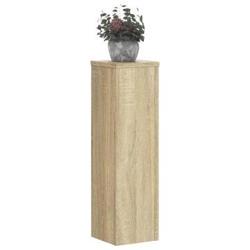 Suporturi de plante, 2 buc., stejar sonoma, 17x17x60 cm - Img 3
