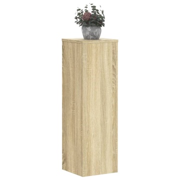 Suporturi de plante, 2 buc., stejar sonoma, 25x25x80 cm, lemn - Img 3