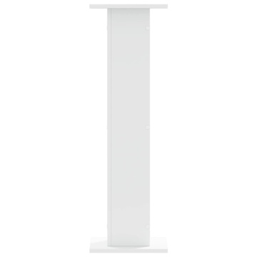 Suporturi difuzoare, 2 buc., alb, 30x30x95 cm, lemn prelucrat - Img 8