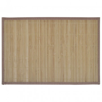 Suporturi din bambus pentru farfurii, 30 x 45 cm, maro - Img 2