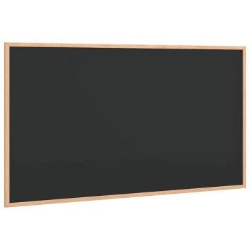 Tablă cu cadru din lemn masiv de pin negru 100x55 cm - Img 2