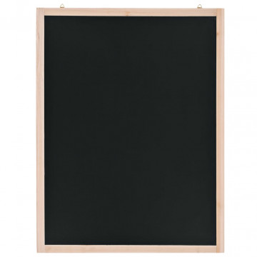 Tablă neagră pentru perete, lemn de cedru, 60 x 80 cm - Img 2