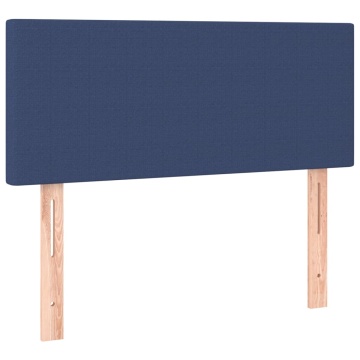 Tăblie de pat, albastru, 100x5x78/88 cm, textil - Img 2