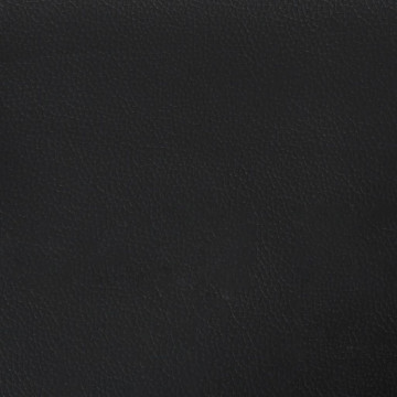 Tăblie de pat cu aripioare, negru, 103x23x118/128 cm, piele eco - Img 7