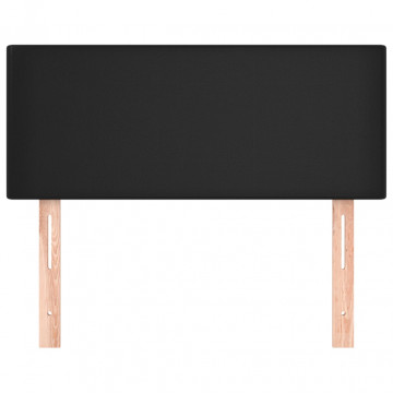 Tăblie de pat, negru, 100x5x78/88 cm, piele ecologică - Img 2