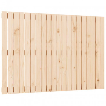 Tăblie de pat pentru perete, 127,5x3x90 cm, lemn masiv de pin - Img 2