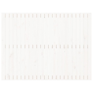 Tăblie de pat pentru perete, alb, 146,5x3x110 cm lemn masiv pin - Img 4