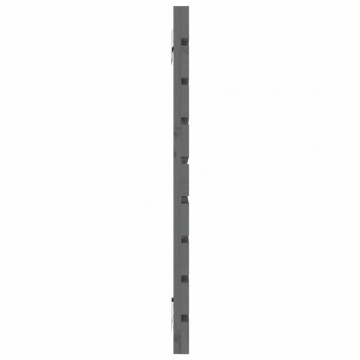 Tăblie de pat pentru perete, gri, 146x3x63 cm, lemn masiv pin - Img 8