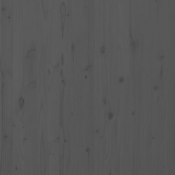 Tăblie de pat pentru perete, gri, 206x3x91,5 cm, lemn masiv pin - Img 6