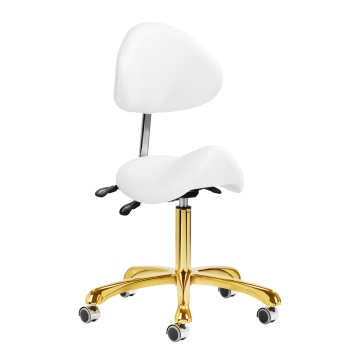 Taburet cosmetic 1004 Giovanni auriu alb - Img 1